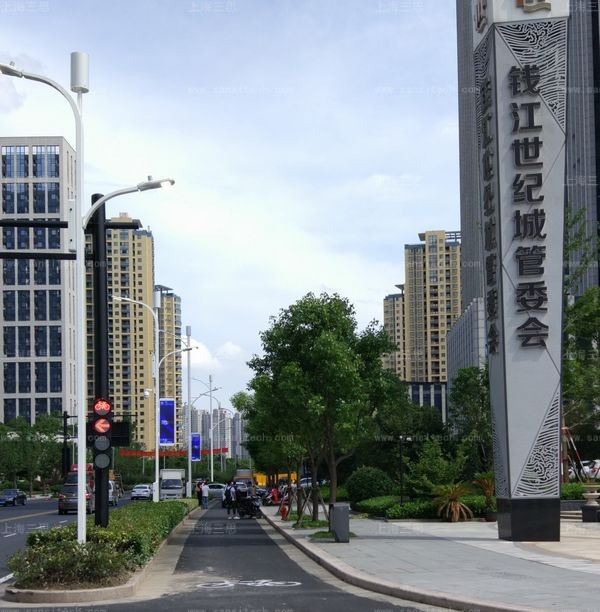 色多多AV导航智慧路燈係統杭州錢江世紀城項目